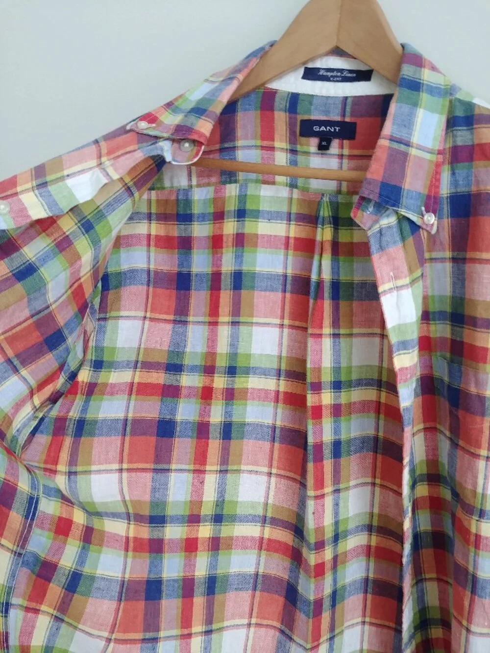 Gant Men's XL Hampton 100% linen E-Z Fit Mens short sleeve button down shirt - Picture 4 of 13